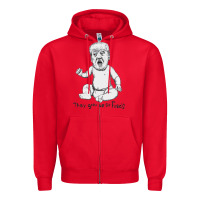 Red baby trump Zipper Hoodie - artisFamous