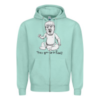 Seafoam baby trump Zipper Hoodie - artisFamous