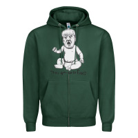 Sports Green baby trump Zipper Hoodie - artisFamous