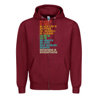 Burgundy vintage, retro science is real, black lives matter Zipper Hoodie - artisFamous