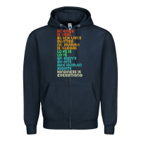 Navy vintage, retro science is real, black lives matter Zipper Hoodie - artisFamous
