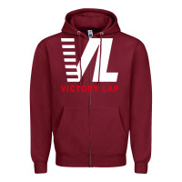 Burgundy vl for victory lap Zipper Hoodie - artisFamous