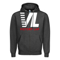 Charcoal Heather vl for victory lap Zipper Hoodie - artisFamous