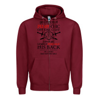 Burgundy tabletop rpg d20 orc massage critical failure Zipper Hoodie - artisFamous