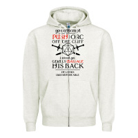 Oatmeal Heather tabletop rpg d20 orc massage critical failure Zipper Hoodie - artisFamous