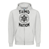 Dove Grey white taino nation coqui sun boricua taino Zipper Hoodie - artisFamous
