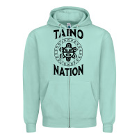 Seafoam white taino nation coqui sun boricua taino Zipper Hoodie - artisFamous