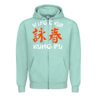 Seafoam wing chun kung fu conception inspirante Zipper Hoodie - artisFamous