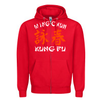 Red Wing Chun Zipper Hoodie - artisFamous