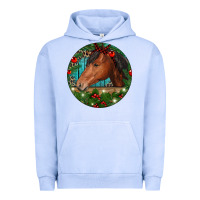 Pigment Grape Ice Western Horse Christmas Urban Hoodie - RanaPortraitStore