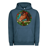 Western Horse Christmas Urban Hoodie | Teevron