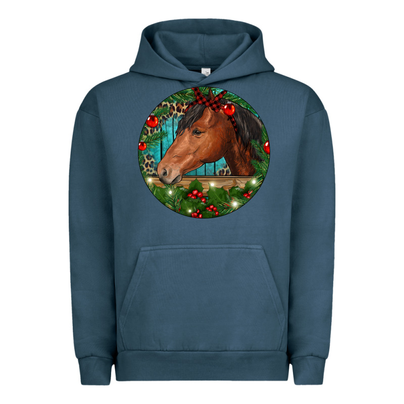 Western Horse Christmas Urban Hoodie by RanaPortraitStore | Teevron