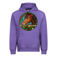 Tulip Western Horse Christmas Urban Hoodie - RanaPortraitStore