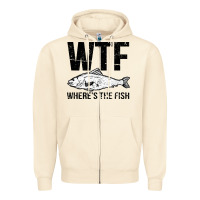 Sandshell wtf where's the fish Zipper Hoodie - artisFamous