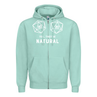 Seafoam yes they're natural 20 dice funny rpg gamer Zipper Hoodie - artisFamous