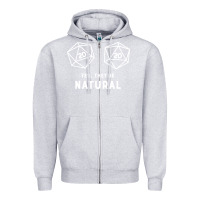 Heather Grey yes they're natural 20 dice funny rpg gamer Zipper Hoodie - artisFamous
