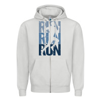 Dove Grey Run Running | for Runners Zipper Hoodie - artisFamous