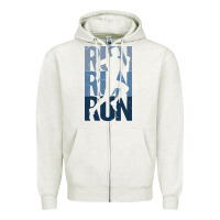 Oatmeal Heather Run Running | for Runners Zipper Hoodie - artisFamous
