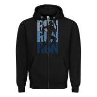 Black Run Running | for Runners Zipper Hoodie - artisFamous
