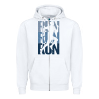 White Run Running | for Runners Zipper Hoodie - artisFamous