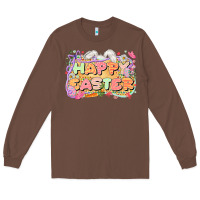 Chestnut Happy Easter Long Sleeve Tee - LillyAllenDesigns