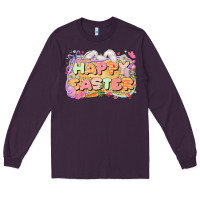 Plum Happy Easter Long Sleeve Tee - LillyAllenDesigns
