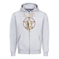 Heather Grey rush starman Zipper Hoodie - artisFamous