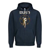 Navy rush starman Zipper Hoodie - artisFamous