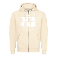 Sandshell Tractor Mechanic Gift Funny Job Title Profession Birthday Idea Zipper Hoodie - artisFamous