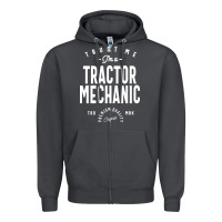 Smoke Tractor Mechanic Gift Funny Job Title Profession Birthday Idea Zipper Hoodie - artisFamous