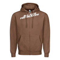 Chestnut all gas no brakes for dark Zipper Hoodie - artisFamous