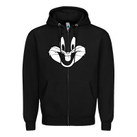 Black bugs bunny Zipper Hoodie - artisFamous