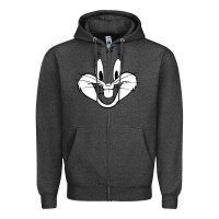Charcoal Heather bugs bunny Zipper Hoodie - artisFamous