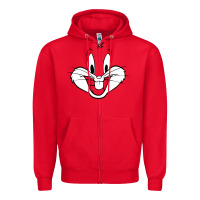 Red bugs bunny Zipper Hoodie - artisFamous