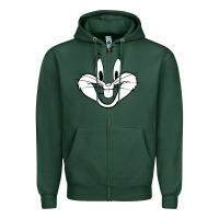 Sports Green bugs bunny Zipper Hoodie - artisFamous