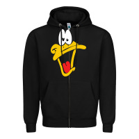 Black daffy duck Zipper Hoodie - artisFamous
