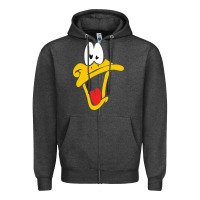 Charcoal Heather daffy duck Zipper Hoodie - artisFamous