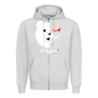 Dove Grey dangan ronpa  monokuma Zipper Hoodie - artisFamous
