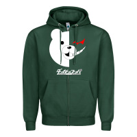 Sports Green dangan ronpa  monokuma Zipper Hoodie - artisFamous