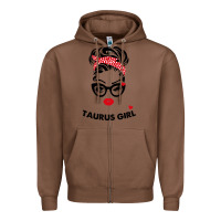Chestnut taurus girl Zipper Hoodie - artisFamous