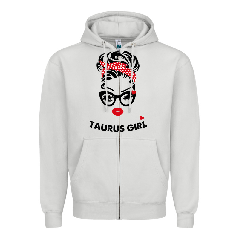 Taurus Girl Zipper Hoodie by artisFamous | Teevron