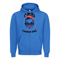 True Royal taurus girl Zipper Hoodie - artisFamous