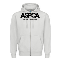 Dove Grey aspca we are their voice Zipper Hoodie - artisFamous