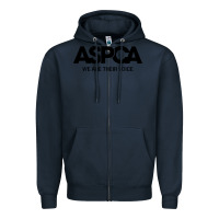 Navy aspca we are their voice Zipper Hoodie - artisFamous