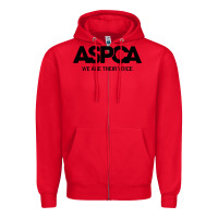Red aspca we are their voice Zipper Hoodie - artisFamous