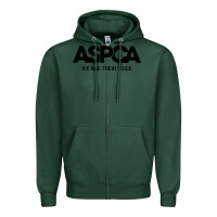 Sports Green aspca we are their voice Zipper Hoodie - artisFamous
