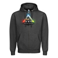 Charcoal Heather ARK SURVIVAL EVOLVED GAME PLAY Zipper Hoodie - artisFamous