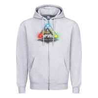 Heather Grey ARK SURVIVAL EVOLVED GAME PLAY Zipper Hoodie - artisFamous