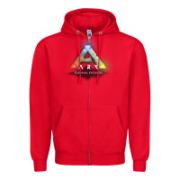 Red ARK SURVIVAL EVOLVED GAME PLAY Zipper Hoodie - artisFamous