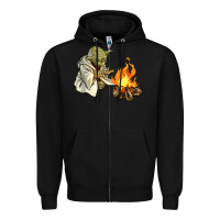 Black Yoda is warming up Zipper Hoodie - artisFamous